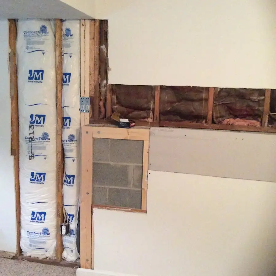 Wall insulation replacement during Structural Drying in Westampton